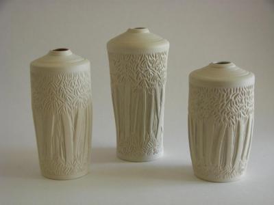 Carved Palmetto Vessels